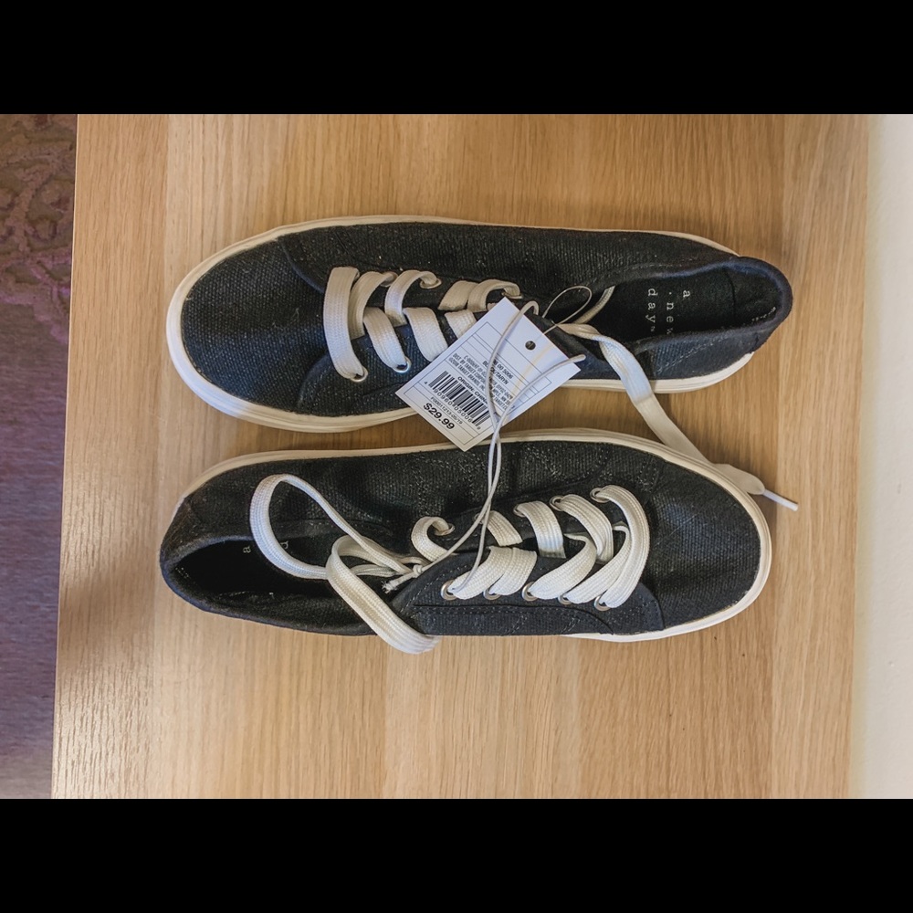 Black sneakers